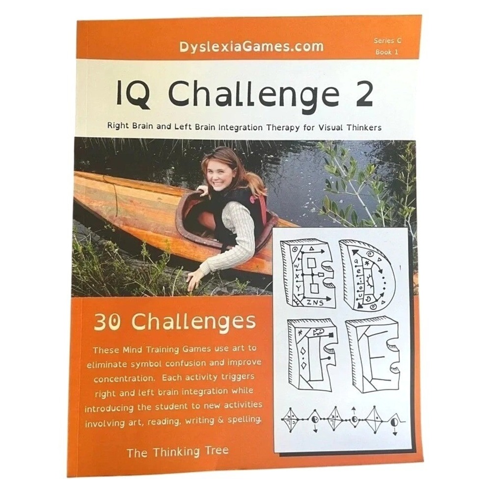 The Thinking Tree IQ Challenge 2 Dyslexia Games Series C Book 1 Visual Therapy